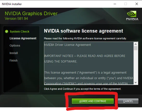 2.『AGREE AND CONTINUE』を押す - img
